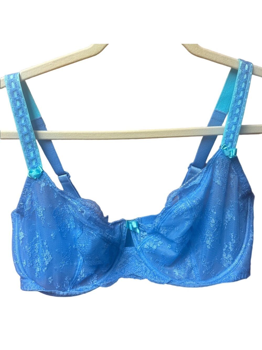 38DDD Paramour 115005 Captivate Underwire Bra Lake Blue NWT